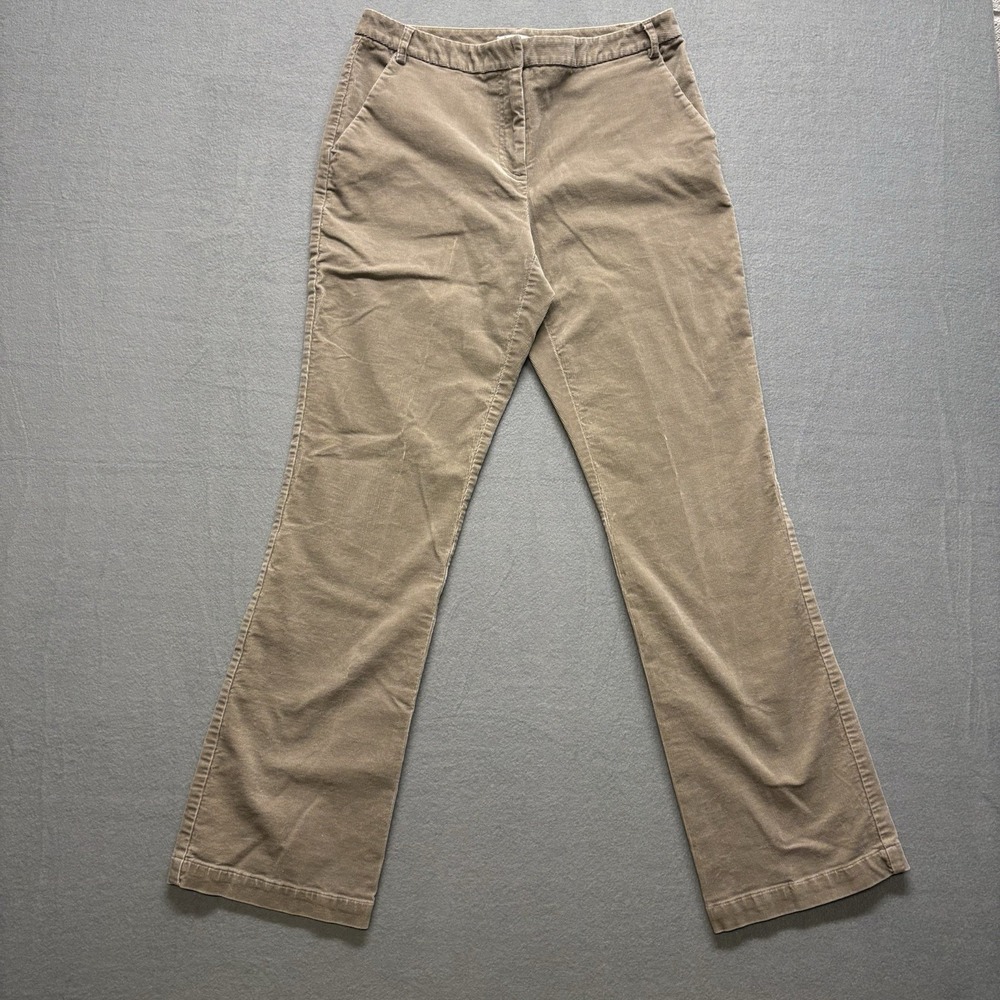 First Issue Tan Corduroy Flare Bottom Size 8 Stretch Liz Claiborne